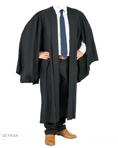Fluted Bachelors/Masters Multicolour Gown and Caps